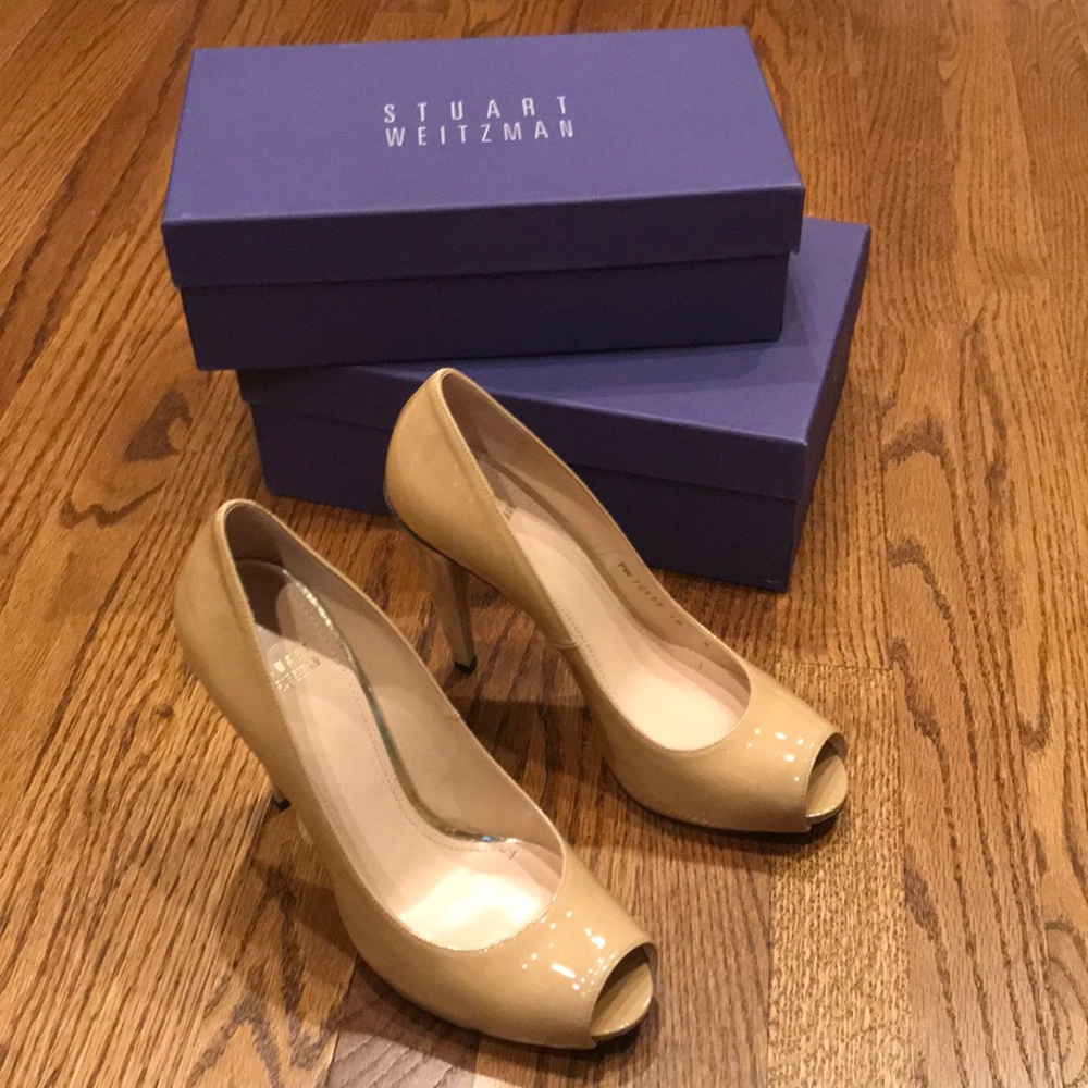 Stuart Weitzman Peep Toe 4 1/2 Heels (Brand New)